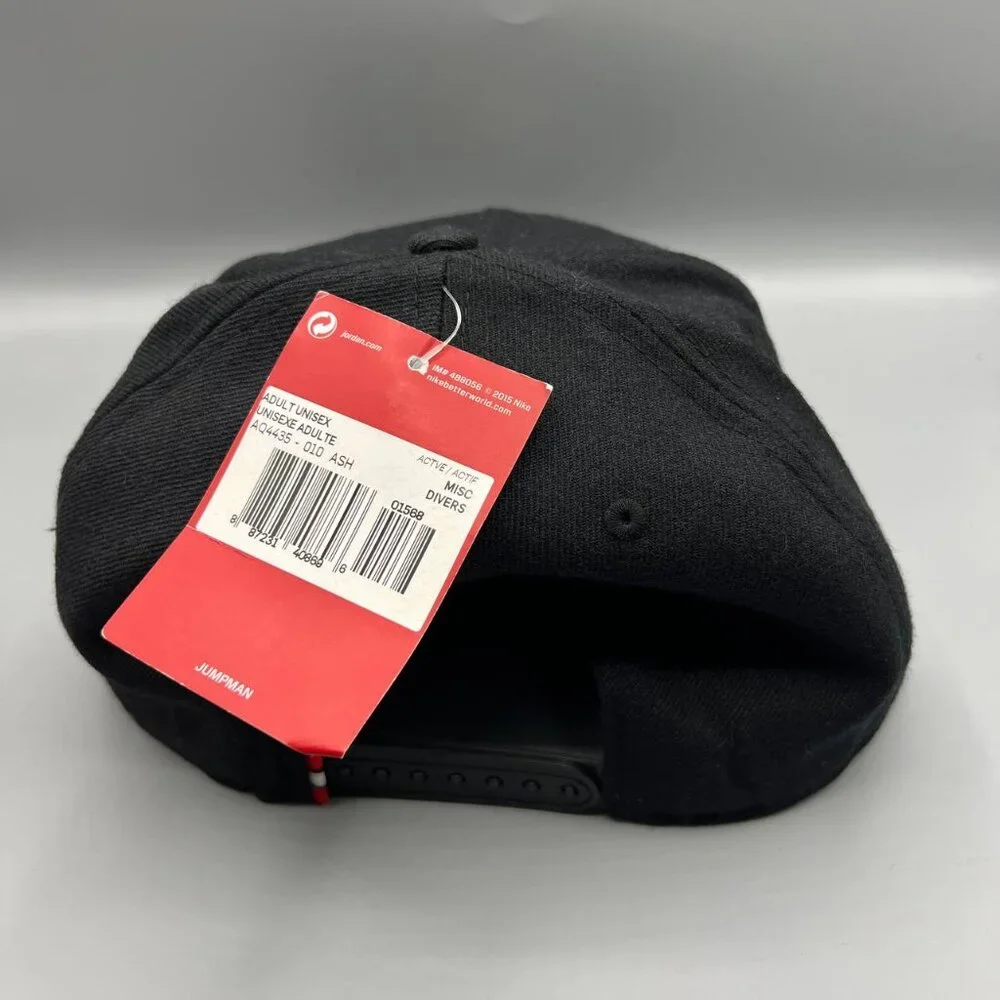 Air Jordan Paris Saint Germain Hat Men Black Jumpman Snap Back Cap‎ New